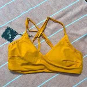 brand new! Zaful Mustard Bikini Top XL
